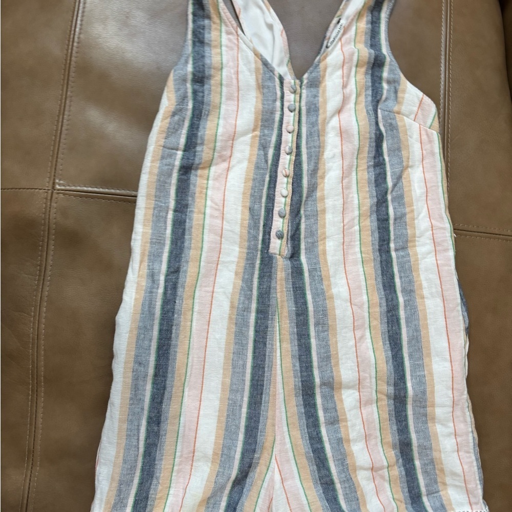 Striped Sleeveless romper